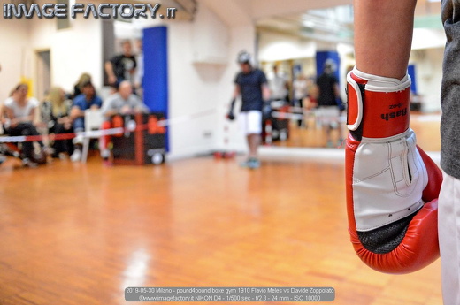 2019-05-30 Milano - pound4pound boxe gym 1910 Flavio Meles vs Davide Zoppolato